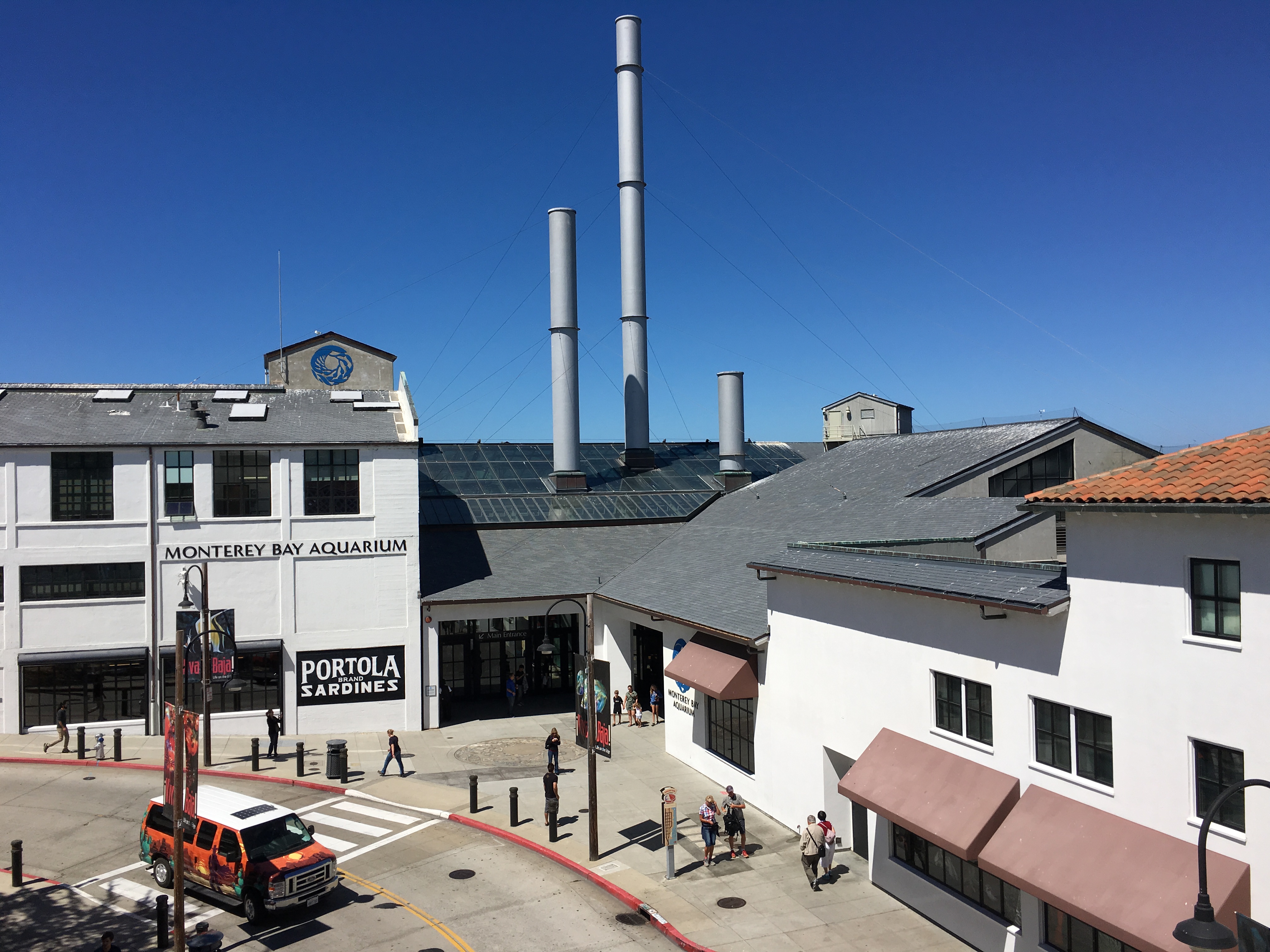 Exterior of the Monterey Bay Aquarium on Cannery Row