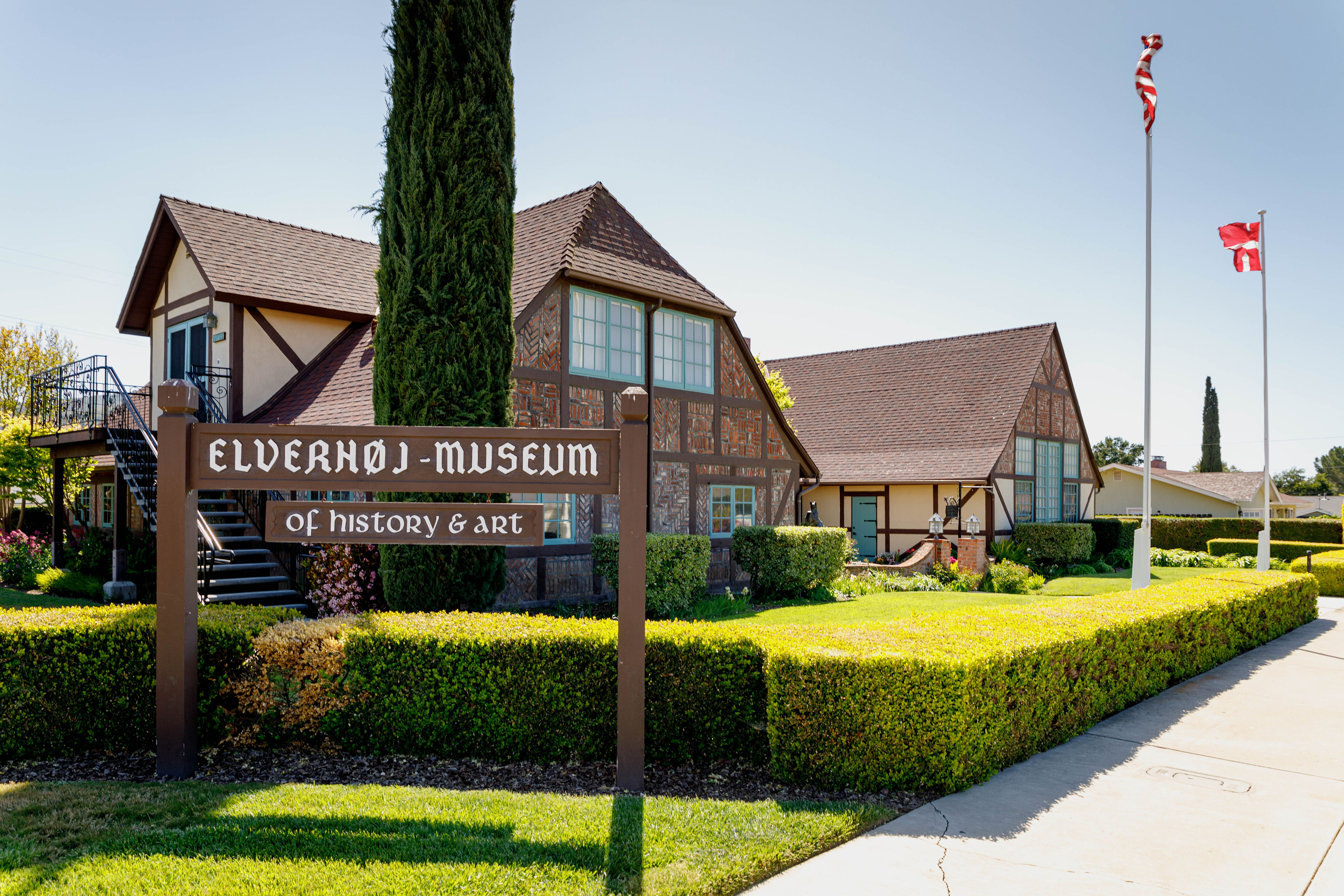 Elverhøj Museum of History and Art in Solvang, reflecting the town's Danish-American heritage